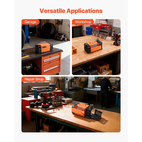 Ακονιστήρι τρυπανιών VEVOR MR-13D, Επαγγελματικός τροχός τρυπανιού 3–13 mm με ρυθμιζόμενη γωνία ανακούφισης χείλους, μπροστινό χείλος κοπής και γωνία αιχμής 95°-135°, επανακονιστήρι 4600RPM με 11 δακτυλίους και τροχό CBN