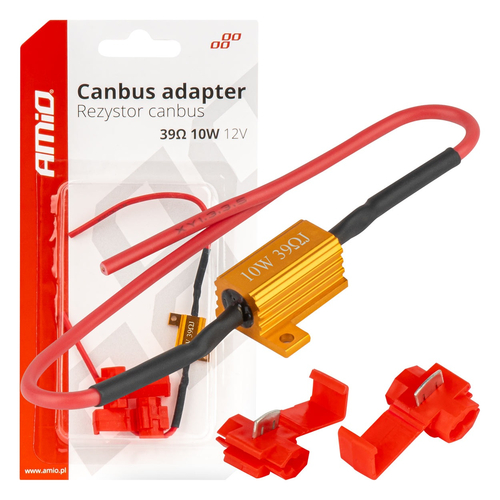 Amio - CANBUS Αντίσταση 39Ω 10W για LED Λάμπες – Anti Error - 1 τεμ. (04091/AM)