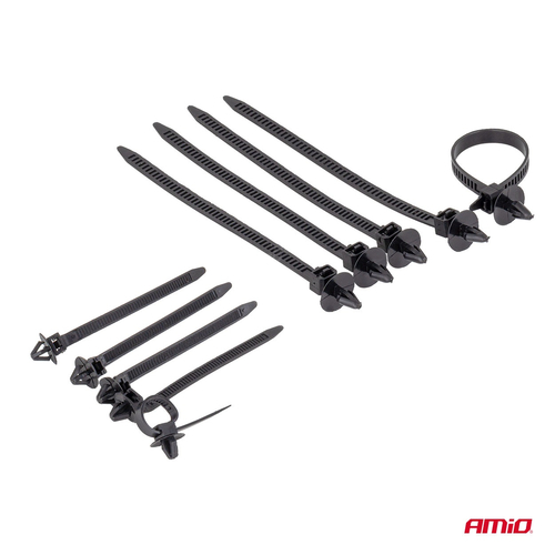 Amio - Σετ Κλιπς & Πριτσινιών Αμαξώματος με Εργαλεία Αφαίρεσης 650 τεμ. – Για Αυτοκίνητα & Μοτοσυκλέτες - 1 τεμ. (04433/AM)
