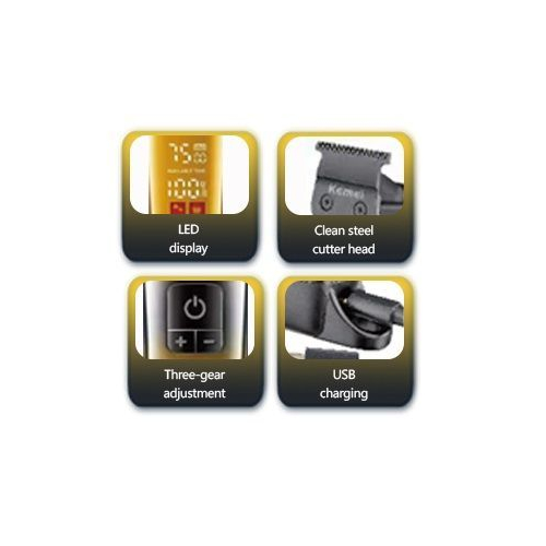 Κουρευτική μηχανή - KM-1866 - Kemei - Blue