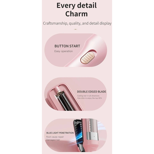 Επαναφορτιζόμενη συσκευή αφαίρεσης ψαλίδας μαλλιών - Trimmer - AW888 - 480431 - Pink