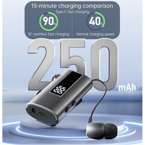 Ασύρματο ακουστικό Bluetooth - K92 - 230632 - Grey