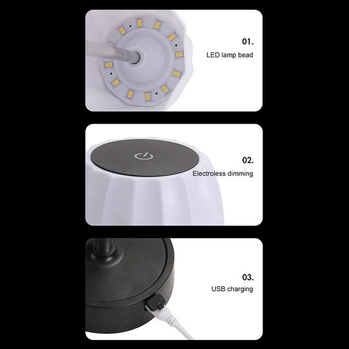 Επαναφορτιζόμενο φωτιστικό πορτατίφ LED - 329C - 419291