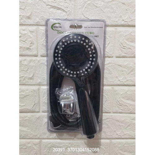 Τηλέφωνο ντους με σπιράλ και επιλογές πίεσης - Μαύρο - 1.5m - 152088