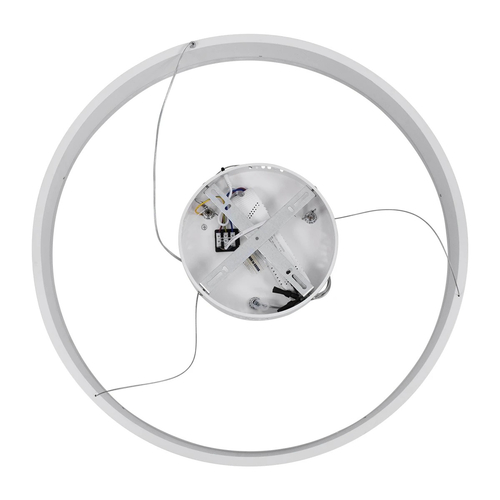 kelvo® VENOM KLV-101-0188 Κρεμαστό Φωτιστικό Οροφής LED 45W 4500lm 120° AC 220-240V IP20 Ρυθμιζόμενο Λευκό CCT με Χειριστήριο από 2700K έως 6000K Dimmable - Lumileds SMD Chip - Λευκό Ματ - Μ60 x Π60 x Υ6.5cm - 3 Χρόνια Εγγύηση