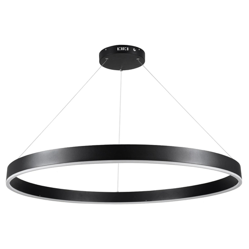 kelvo® VENOM KLV-101-0193 Κρεμαστό Φωτιστικό Οροφής LED 75W 7500lm 120° AC 220-240V IP20 Ρυθμιζόμενο Λευκό CCT με Χειριστήριο από 2700K έως 6000K Dimmable - Lumileds SMD Chip - Μαύρο Ματ - Μ100 x Π100 x Υ6.5cm - 3 Χρόνια Εγγύηση