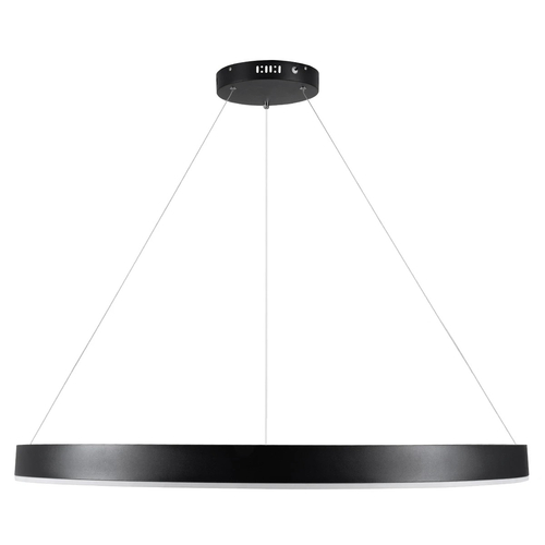 kelvo® VENOM KLV-101-0193 Κρεμαστό Φωτιστικό Οροφής LED 75W 7500lm 120° AC 220-240V IP20 Ρυθμιζόμενο Λευκό CCT με Χειριστήριο από 2700K έως 6000K Dimmable - Lumileds SMD Chip - Μαύρο Ματ - Μ100 x Π100 x Υ6.5cm - 3 Χρόνια Εγγύηση