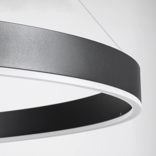 kelvo® VENOM KLV-101-0193 Κρεμαστό Φωτιστικό Οροφής LED 75W 7500lm 120° AC 220-240V IP20 Ρυθμιζόμενο Λευκό CCT με Χειριστήριο από 2700K έως 6000K Dimmable - Lumileds SMD Chip - Μαύρο Ματ - Μ100 x Π100 x Υ6.5cm - 3 Χρόνια Εγγύηση