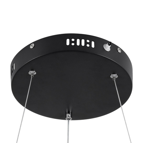 kelvo® VENOM KLV-101-0193 Κρεμαστό Φωτιστικό Οροφής LED 75W 7500lm 120° AC 220-240V IP20 Ρυθμιζόμενο Λευκό CCT με Χειριστήριο από 2700K έως 6000K Dimmable - Lumileds SMD Chip - Μαύρο Ματ - Μ100 x Π100 x Υ6.5cm - 3 Χρόνια Εγγύηση