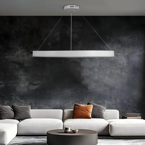 kelvo® VENOM KLV-101-0194 Κρεμαστό Φωτιστικό Οροφής LED 75W 7500lm 120° AC 220-240V IP20 Ρυθμιζόμενο Λευκό CCT με Χειριστήριο από 2700K έως 6000K Dimmable - Lumileds SMD Chip - Λευκό Ματ - Μ100 x Π100 x Υ6.5cm - 3 Χρόνια Εγγύηση