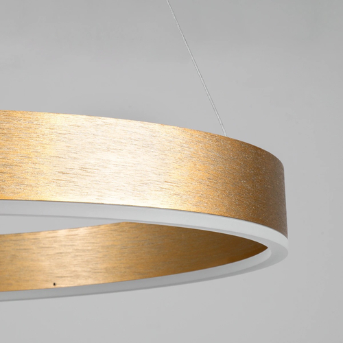 kelvo® VENOM KLV-101-0201 Κρεμαστό Φωτιστικό Οροφής LED 120W 12000lm 120° AC 220-240V IP20 Ρυθμιζόμενο Λευκό CCT με Χειριστήριο από 2700K έως 6000K Dimmable - Lumileds SMD Chip - Χρυσό Πλατίνα - Μ80 x Π80 x Υ80cm - 3 Χρόνια Εγγύηση