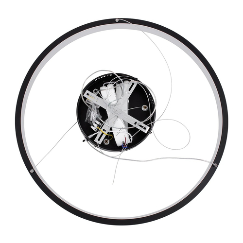 kelvo® NEMESIS KLV-101-0208 Κρεμαστό Φωτιστικό Οροφής LED 45W 4500lm 180° AC 220-240V IP20 Ρυθμιζόμενο Λευκό CCT με Χειριστήριο από 2700K έως 6000K Dimmable - Lumileds SMD Chip - Μαύρο Ματ - Μ60 x Π60 x Υ4cm - 3 Χρόνια Εγγύηση