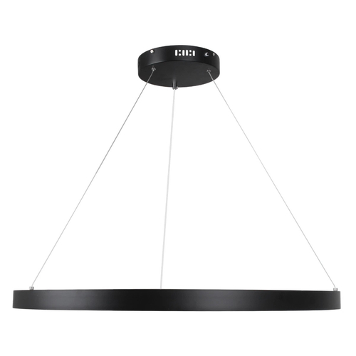 kelvo® NEMESIS KLV-101-0211 Κρεμαστό Φωτιστικό Οροφής LED 67W 6700lm 180° AC 220-240V IP20 Ρυθμιζόμενο Λευκό CCT με Χειριστήριο από 2700K έως 6000K Dimmable - Lumileds SMD Chip - Μαύρο Ματ - Μ80 x Π80 x Υ4cm - 3 Χρόνια Εγγύηση