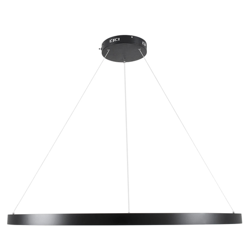 kelvo® NEMESIS KLV-101-0214 Κρεμαστό Φωτιστικό Οροφής LED 75W 7500lm 180° AC 220-240V IP20 Ρυθμιζόμενο Λευκό CCT με Χειριστήριο από 2700K έως 6000K Dimmable - Lumileds SMD Chip - Μαύρο Ματ - Μ100 x Π100 x Υ4cm - 3 Χρόνια Εγγύηση