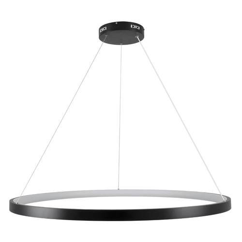 kelvo® NEMESIS KLV-101-0214 Κρεμαστό Φωτιστικό Οροφής LED 75W 7500lm 180° AC 220-240V IP20 Ρυθμιζόμενο Λευκό CCT με Χειριστήριο από 2700K έως 6000K Dimmable - Lumileds SMD Chip - Μαύρο Ματ - Μ100 x Π100 x Υ4cm - 3 Χρόνια Εγγύηση