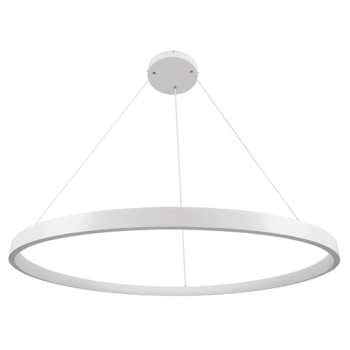 kelvo® NEMESIS KLV-101-0215 Κρεμαστό Φωτιστικό Οροφής LED 75W 7500lm 180° AC 220-240V IP20 Ρυθμιζόμενο Λευκό CCT με Χειριστήριο από 2700K έως 6000K Dimmable - Lumileds SMD Chip - Λευκό Ματ - Μ100 x Π100 x Υ4cm - 3 Χρόνια Εγγύηση