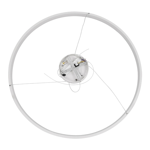 kelvo® NEMESIS KLV-101-0215 Κρεμαστό Φωτιστικό Οροφής LED 75W 7500lm 180° AC 220-240V IP20 Ρυθμιζόμενο Λευκό CCT με Χειριστήριο από 2700K έως 6000K Dimmable - Lumileds SMD Chip - Λευκό Ματ - Μ100 x Π100 x Υ4cm - 3 Χρόνια Εγγύηση