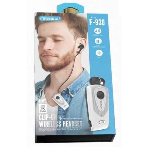 Ασύρματο ακουστικό Bluetooth - F-930 - Fineblue - 701083 - Silver