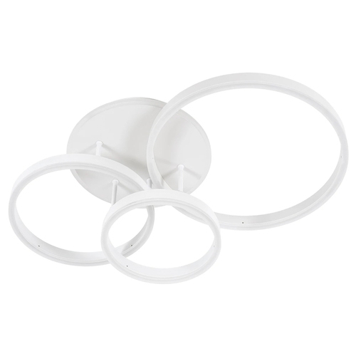 kelvo® VENOM KLV-101-0185 Φωτιστικό Οροφής LED 100W 10000lm 360° AC 220-240V IP20 Ρυθμιζόμενο Λευκό CCT με Χειριστήριο από 2700K έως 6000K Dimmable - Lumileds SMD Chip - Λευκό Ματ - Μ70 x Π40 x Υ16cm - 3 Χρόνια Εγγύηση
