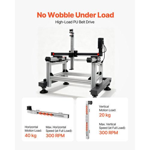 Γραμμική ράγα οδηγού VEVOR, κίνηση με ιμάντα, ενεργοποιητής σκηνής γραμμικής κίνησης CNC, με βηματικό κινητήρα Nema34, μέγεθος εργασίας διαδρομής 600 mm, μηχανοκίνητο υψηλής ταχύτητας, για μηχανή χάραξης, φρέζα CNC, εκτυπωτή 3D
