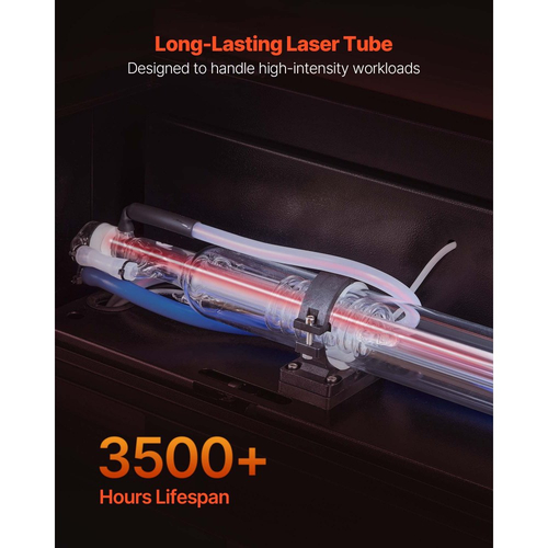 Χαρακτική μηχανή λέιζερ CO2 VEVOR 60W, 600 x 400 mm, Μηχανή κοπής χαρακτικής λέιζερ CO2 με υποβοήθηση αέρα 4 κατευθύνσεων, Μηχανή κοπής χάραξης, συμβατή με LightBurn CorelDRAW RDWorks, για ξύλο και ακρυλικό γυαλί