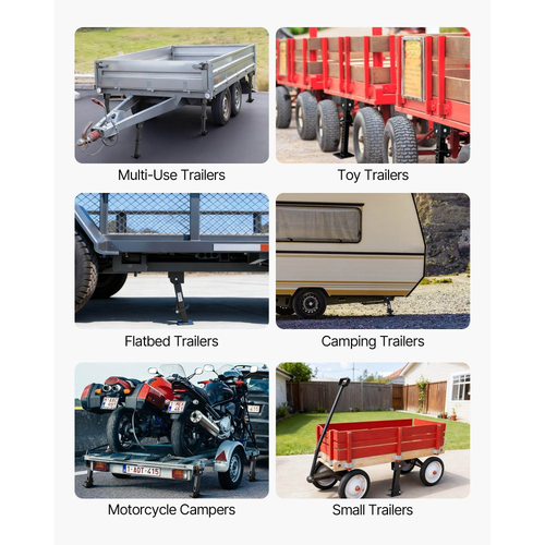 Τηλεσκοπικός γρύλος σταθεροποίησης VEVOR, 2 τεμάχια τηλεσκοπικός πτυσσόμενος γρύλος ρυμούλκησης, γρύλος σταθεροποίησης ρυμούλκησης με δυνατότητα περιστροφής προς τα κάτω για ρυμουλκούμενο RV, υποστηρίζει χωρητικότητα 453,59kg έκαστος, ρυθμιζόμενο από 297,18mm έως 462,28mm