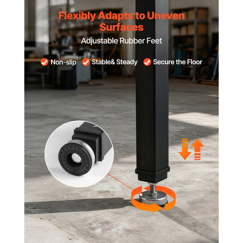 Ρυθμιζόμενος πάγκος εργασίας VEVOR, χωρητικότητας 680 kg, πάγκος εργασίας από ξύλο βελανιδιάς 122 x 60 cm με ρύθμιση ύψους 67-102 cm, βαρέως τύπου τραπέζι εργασίας από σκληρό ξύλο για γκαράζ, εργαστήριο, σπίτι, γραφείο, εμπορική χρήση