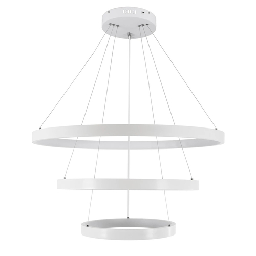 kelvo® NEMESIS KLV-101-0221 Κρεμαστό Φωτιστικό Οροφής LED 120W 12000lm 180° AC 220-240V IP20 Ρυθμιζόμενο Λευκό CCT με Χειριστήριο από 2700K έως 6000K Dimmable - Lumileds SMD Chip - Λευκό Ματ - Μ80 x Π80 x Υ80cm - 3 Χρόνια Εγγύηση