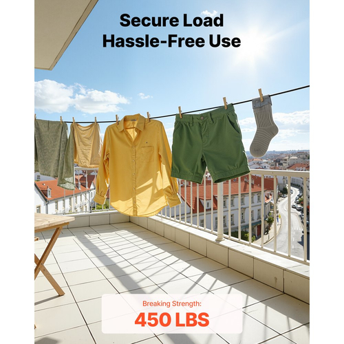 Κιτ συρματόσχοινου VEVOR 2,38 mm, μήκος 50,3 m, καλώδιο από ανοξείδωτο χάλυβα 304, αντοχή σε θραύση 2 kN, κατασκευή 7 x 7 κλώνων, χαλύβδινο καλώδιο για σύστημα κιγκλιδωμάτων καταστρώματος, πέργκολα κήπου, φωτιστικά σε σειρά