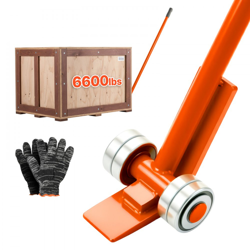 Μπάρα VEVOR Prylever, Χωρητικότητα Βάρους 2994 kg, Χειρολαβή από Ανθρακούχο Χάλυβα 1,4 m, Μπάρα με Μοχλό Ανύψωσης με Ρόδες για Μεγάλες Παλέτες, Βαρέα Αντικείμενα, Τσιμεντόλιθους, Χειρισμός Βαρέως Τύπου, Συσκευασία 2 τεμαχίων