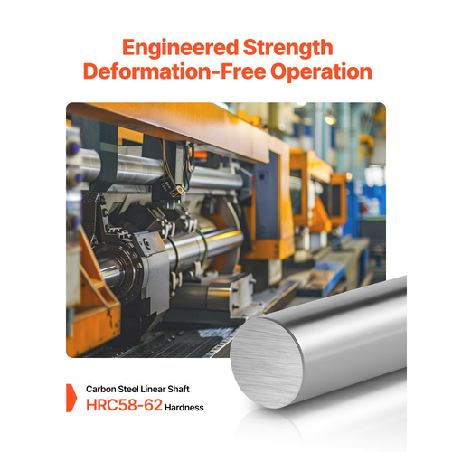 VEVOR 2PCS Ράβδος Γραμμικής Κίνησης, 25 mm x 1000 mm (0,98 x 39,4 in), Άξονας Γραμμικής Ράβδου από Ανθρακούχο Χάλυβα SFC25, Αντισκωριακός και Υψηλής Ακρίβειας, Άξονας Υψηλής Σκληρότητας, για Κοπή, Λείανση, Φρέζα, Τρυπάνι