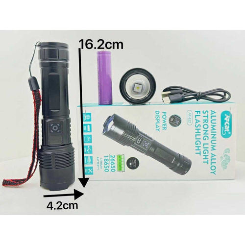 Επαναφορτιζόμενος φακός LED - FA-622 - 123569