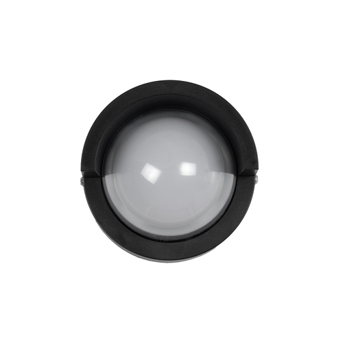 kelvo® NEXA KLV-101-0251 Φωτιστικό Τοίχου / Απλίκα LED 6W 480lm 180° AC 220-240V Αδιάβροχο IP65 Ultra Θερμό Λευκό 1800K - Sanan SMD Chip & TÜV SÜD Driver - Μαύρο Ματ - Μ11 x Π9 x Υ11cm - 5 Χρόνια Εγγύηση