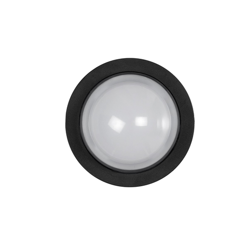 kelvo® NEXA KLV-101-0247 Φωτιστικό Τοίχου / Απλίκα LED 6W 480lm 180° AC 220-240V Αδιάβροχο IP65 Ultra Θερμό Λευκό 1800K - Sanan SMD Chip & TÜV SÜD Driver - Μαύρο Ματ - Μ11 x Π8.5 x Υ11cm - 5 Χρόνια Εγγύηση