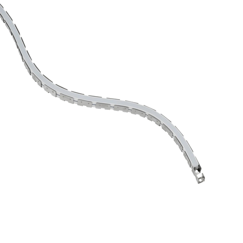 kelvo® NEONPRO KLV-101-0069 Εύκαμπτη Βάση Στήριξης για Neon Flex - Νίκελ Χρώμιο - Μ1000 x Π0.7 x Υ1.2cm - Ρολό 10 Μέτρων