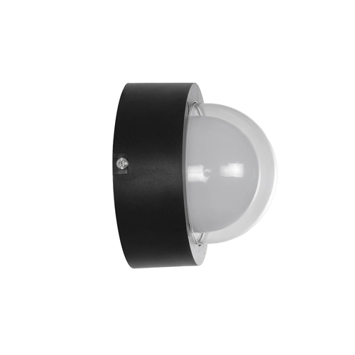 kelvo® NEXA KLV-101-0249 Φωτιστικό Τοίχου / Απλίκα LED 6W 360lm 180° AC 220-240V Αδιάβροχο IP65 Μπλε - Sanan SMD Chip & TÜV SÜD Driver - Μαύρο Ματ - Μ11 x Π8.5 x Υ11cm - 5 Χρόνια Εγγύηση