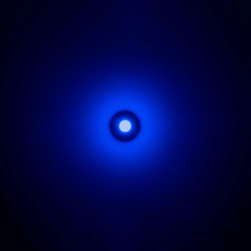 kelvo® NEXA KLV-101-0249 Φωτιστικό Τοίχου / Απλίκα LED 6W 360lm 180° AC 220-240V Αδιάβροχο IP65 Μπλε - Sanan SMD Chip & TÜV SÜD Driver - Μαύρο Ματ - Μ11 x Π8.5 x Υ11cm - 5 Χρόνια Εγγύηση