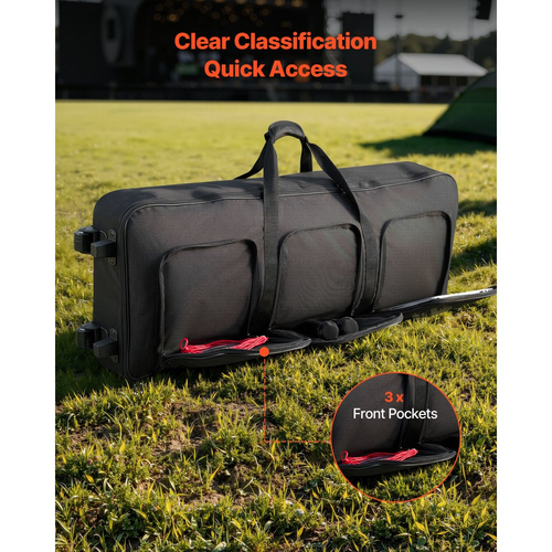 Θήκη πληκτρολογίου VEVOR 88 πλήκτρων, εσωτερικό 1040 x 430 x 130 mm, θήκη πιάνου με επένδυση και ρόδες, στιβαρή λαβή, 3 τσέπες αποθήκευσης, τσάντα συναυλιών με λείους τροχούς, για πληκτρολόγια 88 νότων και ηλεκτρικά πιάνα