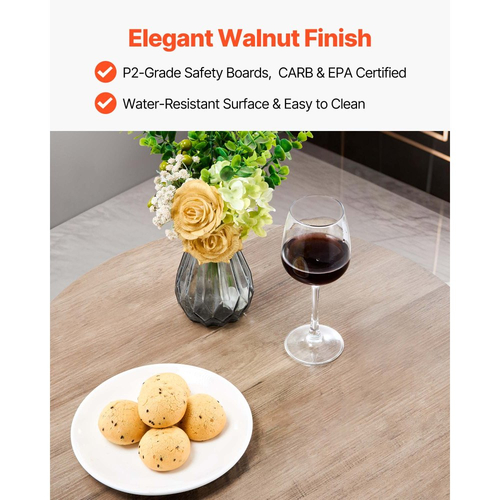 Τραπέζι Μπαρ VEVOR, Σετ 3 τεμαχίων τραπεζιών μπαρ 596,9 χιλ., Σετ τραπεζιών και καρεκλών μπαρ με στρογγυλεμένες γωνίες, Στρογγυλό τραπέζι μπαρ με δύο σκαμπό για γραφείο, Γωνία πρωινού, Μίνι μπαρ, Ανοιχτό γκρι, Μαύρο