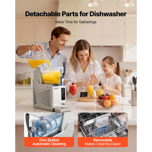 Μηχανή για γλάστρες VEVOR, Μηχανή για γλάστρες 3L/100oz χωρίς πάγο για το σπίτι, Μηχανή για παγωμένα ποτά με μονή δεξαμενή, Μηχανή Margarita με αυτοκαθαρισμό, για παγωμένες Margarita, φραπέ, μιλκσέικ και άλλα