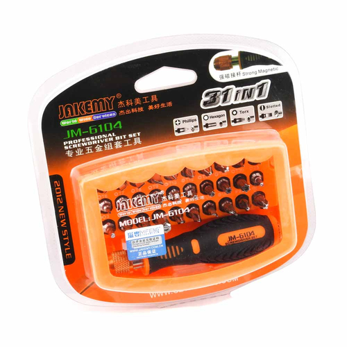 Κατσαβίδι με Σετ Μυτών JM-6104 JAKEMY