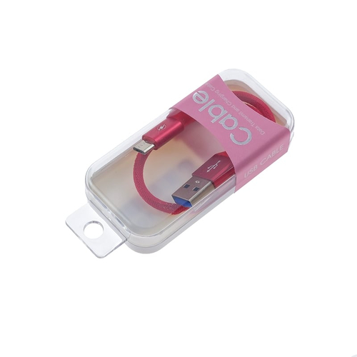 Καλώδιο Φόρτισης-Δεδομένων Micro Usb 26cm Κόκκινο