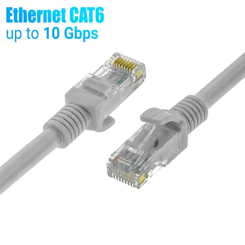 Καλώδιο Ethernet 1m CAT 6E Γκρι