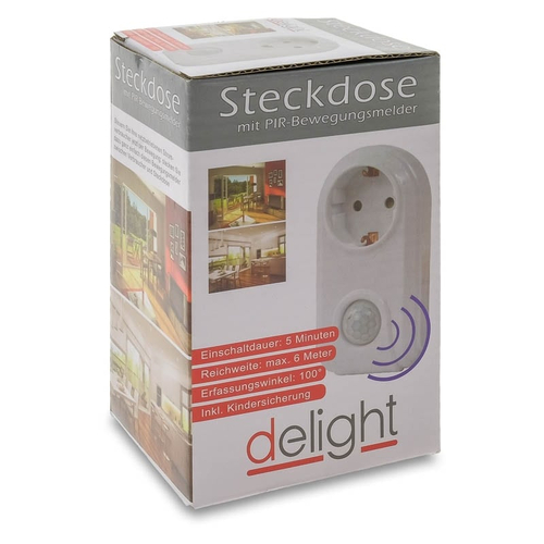 Πρίζα με ανιχνευτή κίνησης PIR