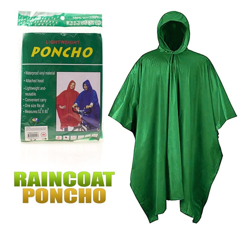 Αδιάβροχο μιας Χρήσης Πράσινο