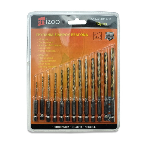 Τρυπανια Σιδηρου Εξαγωνα (13 τμχ.)