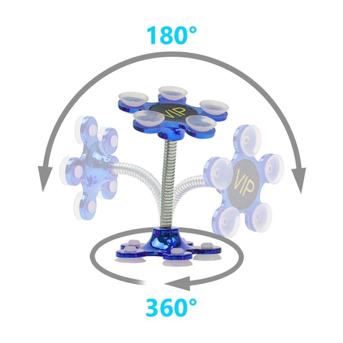 Ισχυρή Βάση Κινητού Με Μικροβεντούζες Μπλε