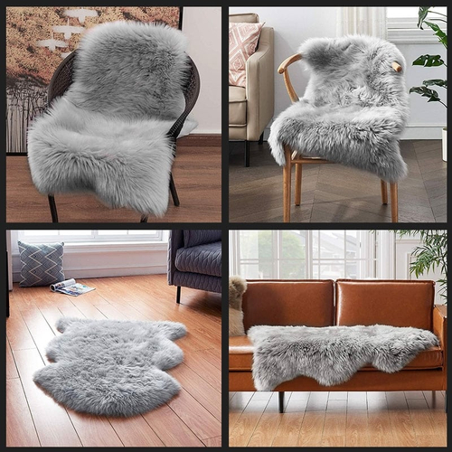 Αφράτο Χνουδωτό Χαλάκι - Ριχτάρι με Παχύ Πέλος