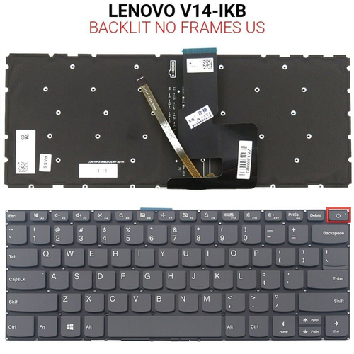 Πληκτρολόγιο LENOVO V14-IKB WITH BACKLIT NO FRAME US