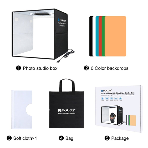 Photo Studio Cube-Box LED 30cm